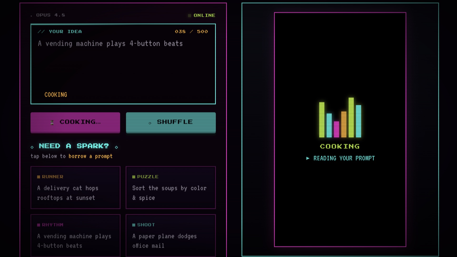 Ploop - AI-generated arcade game